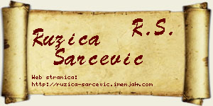 Ružica Šarčević vizit kartica